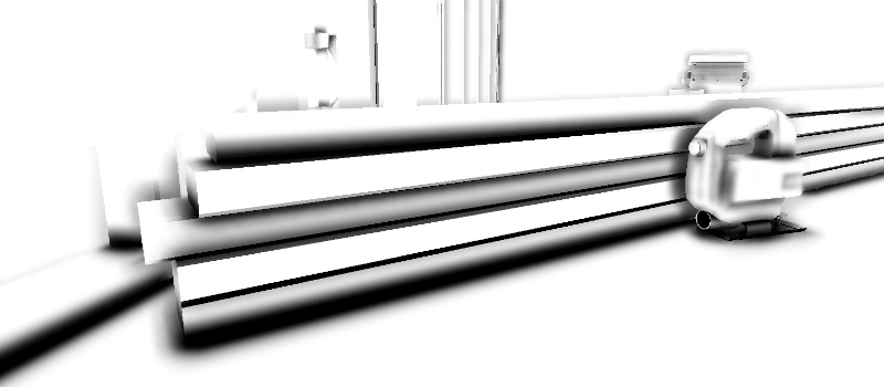 Scene только с текстурой Ambient Occlusion.