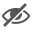  Значок для скрытого GameObject — это глаз с зачеркиванием. 