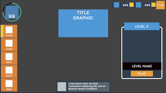 Используйте контрастные цвета во время wireframing.