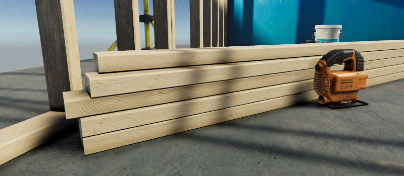 Scene с эффектом Ambient Occlusion включенным.