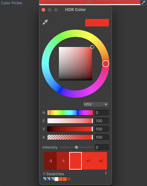 Пример управления ColorField