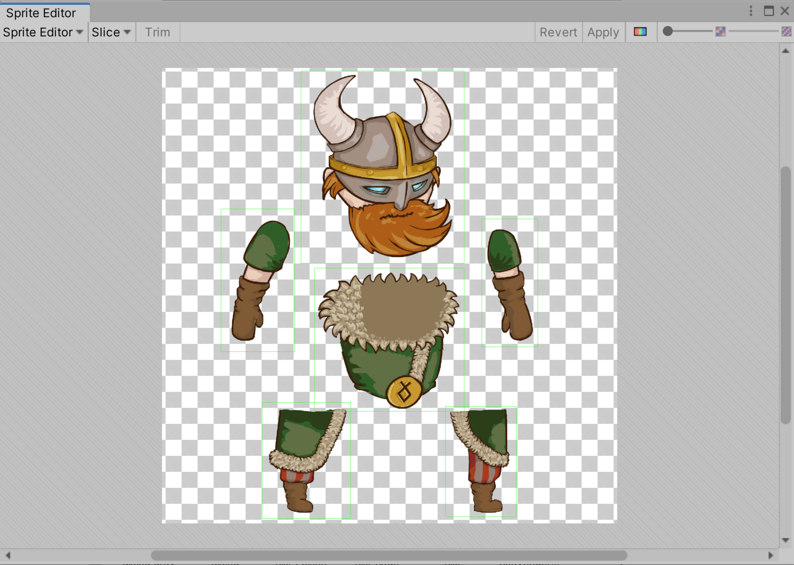 Анимация вырезки в редакторе Sprite