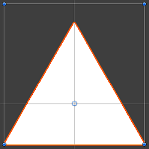 Треугольник 2D примитивный GameObject.