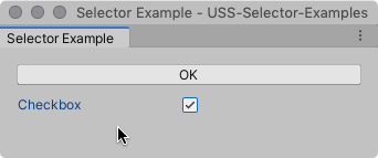 Окно Unity Editor с кнопкой OK и флажок без выделения.