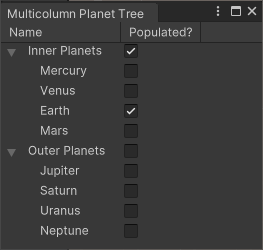 Пример MultiColumnTreeView