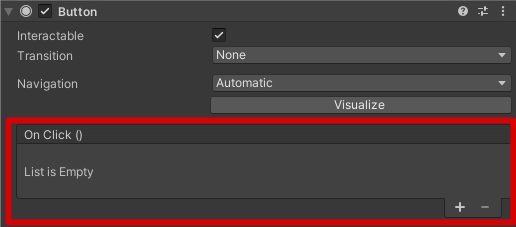 uGUI Кнопка OnClick Inspector