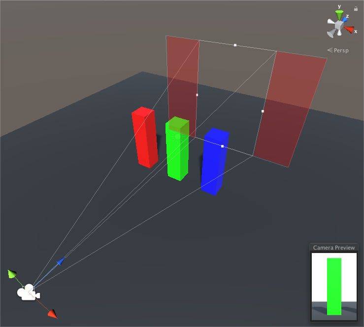 Gate Fit установлен на Vertical: Соотношение сторон разрешения 0.66:1 (600 x 900 пикселей). Соотношение сторон пленки 1.37:1 (16 мм). Красные области указывают, где Unity обрезает изображение в Game.
