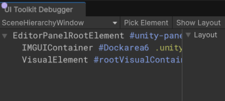 UI Toolkit Отладчик