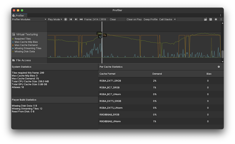 Модуль виртуального текстурирования Profiler